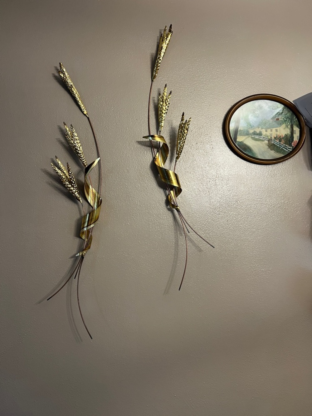 Vintage  two tones gold wall hangings